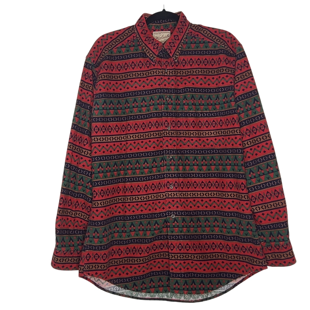Woolrich Vintage Flannel Button Up Shirt Large
